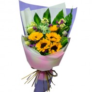 5pcs Sun Flowers Bouquet