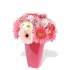 15pcs Mixed Gerbera and Chrysanthemum Vase Bouquet