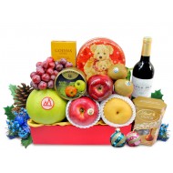 Christmas Fruits and Wine Godiva Chocolate Hamper