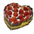 Strawberry Cream Cake, Heart Shape (1Lb)